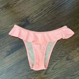 Neon pink/orange bikini bottoms!